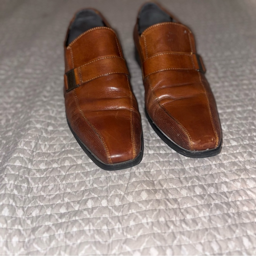Reaction Kenneth Cole Tan Leather Loafers